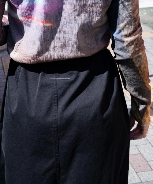 MM6 Maison Margiela(エムエムシックス メゾン マルジェラ)の「MM6 MAISON MARGIELA Long Skirt S52MI0008(スカート・レディース・ブラック・38)」の7枚目の写真
