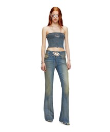 【49,500円】未使用級 ディーゼル オーバルD チューブトップニット 現行品 M-CLARKSVILLEX-C チューブトップニット｜ブラック｜ウィメンズ