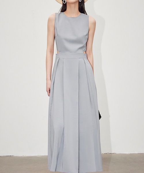 SMILE ORCHIDスマイルオーキッド ノースリーブプリーツドレスワンピース セール】ノースリーブプリーツドレス（ワンピース）｜SMILE