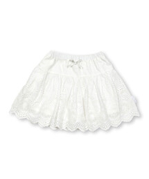 SLAP SLIP（スラップスリップ）の「【お揃い】裾スカラップお花総レーススカパン(90~140cm)（スカート・キッズ）」