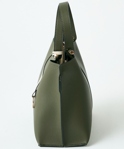 INED CLARO（イネドクラロ）の「2WAYトートバッグ（トートバッグ・レディース・カーキ/アイボリー・フリー）」の8枚目の写真