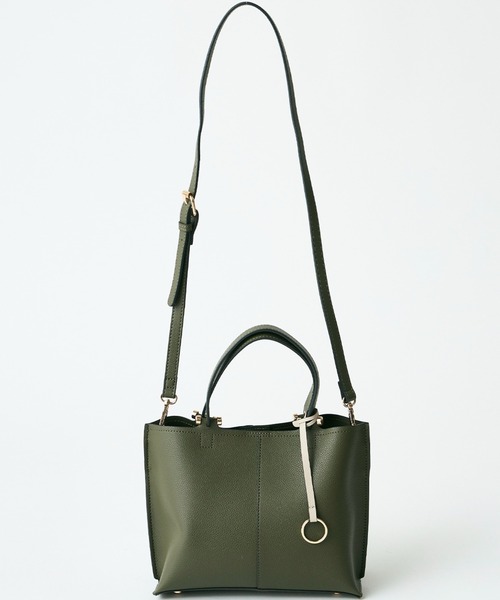 INED CLARO（イネドクラロ）の「2WAYトートバッグ（トートバッグ・レディース・カーキ/アイボリー・フリー）」の11枚目の写真