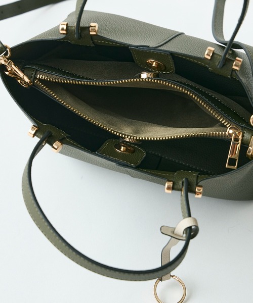 INED CLARO（イネドクラロ）の「2WAYトートバッグ（トートバッグ・レディース・カーキ/アイボリー・フリー）」の13枚目の写真