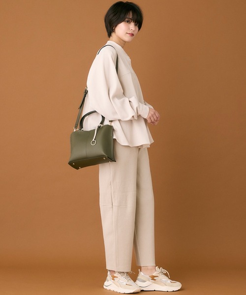 INED CLARO（イネドクラロ）の「2WAYトートバッグ（トートバッグ・レディース・カーキ/アイボリー・フリー）」の15枚目の写真