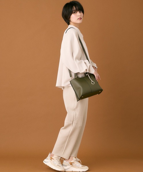 INED CLARO（イネドクラロ）の「2WAYトートバッグ（トートバッグ・レディース・カーキ/アイボリー・フリー）」の16枚目の写真