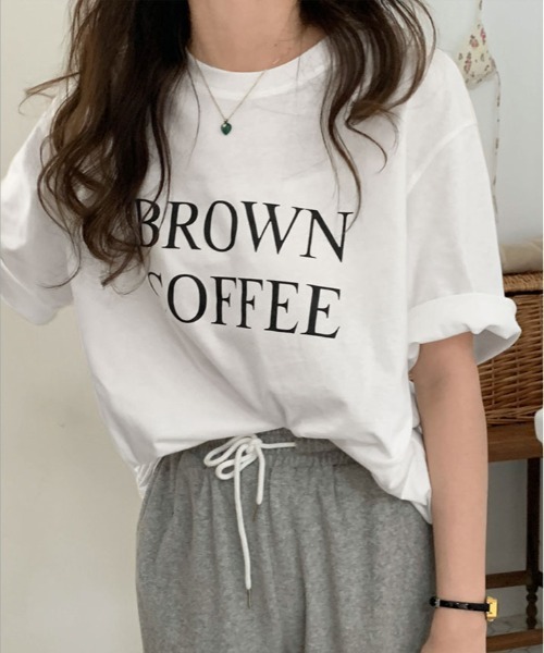 kirakiraShop(キラキラショップ)の「ロゴ デザイン Tシャツ(Tシャツ/カットソー・レディース・イエロー系その他/グレー系その他/ホワイト/ネイビー・FREE)」の5枚目の写真