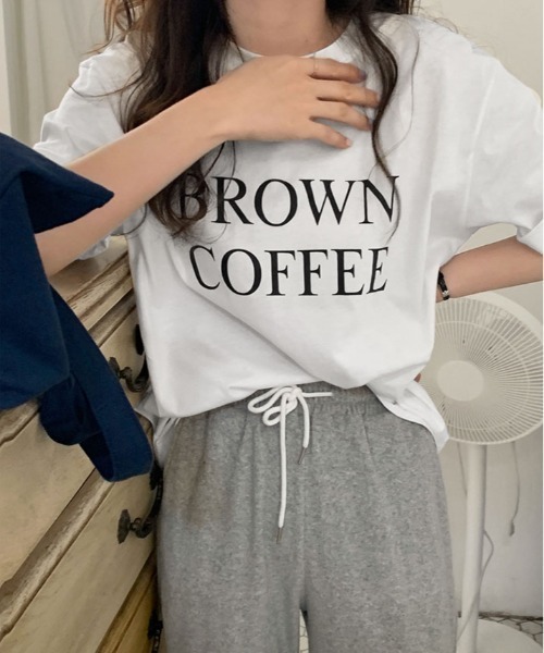 kirakiraShop(キラキラショップ)の「ロゴ デザイン Tシャツ(Tシャツ/カットソー・レディース・イエロー系その他/グレー系その他/ホワイト/ネイビー・FREE)」の11枚目の写真