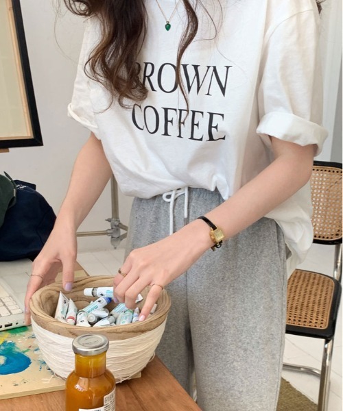 kirakiraShop(キラキラショップ)の「ロゴ デザイン Tシャツ(Tシャツ/カットソー・レディース・イエロー系その他/グレー系その他/ホワイト/ネイビー・FREE)」の15枚目の写真