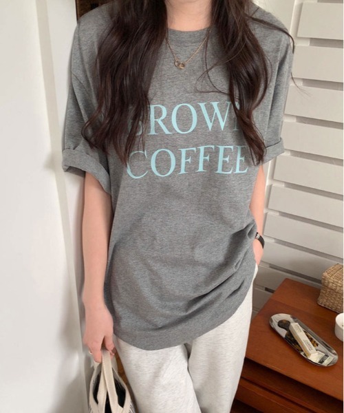 kirakiraShop(キラキラショップ)の「ロゴ デザイン Tシャツ(Tシャツ/カットソー・レディース・イエロー系その他/グレー系その他/ホワイト/ネイビー・FREE)」の22枚目の写真