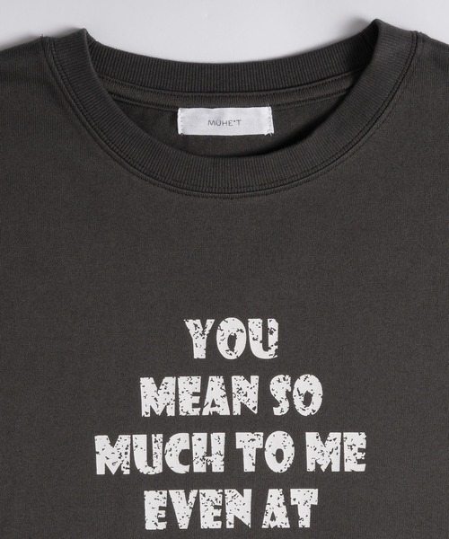 MUHET（ミュエータ）の「アソートロゴプリントTシャツ（Tシャツ/カットソー・レディース・ネイビー/アイボリー/チャコールグレー・MEDIUM/X-LARGE）」の9枚目の写真