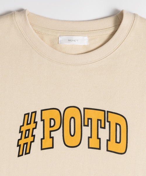 MUHET（ミュエータ）の「アソートロゴプリントTシャツ（Tシャツ/カットソー・レディース・ネイビー/アイボリー/チャコールグレー・MEDIUM/X-LARGE）」の4枚目の写真