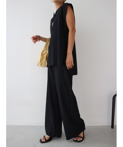 TRUNC(トランクエイティーエイト)の「Smooth Rib Wide Pants(その他パンツ・レディース・アイボリー/ブラック/ダークブルー・FREE)」の5枚目の写真