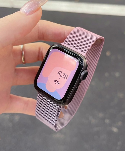LUON(ルオン)の「LUON/ Apple Watch Band / メタルグラデーション アップルウォッチ バンド(デジタル腕時計・レディース・ブルー系1/パープル系1/ピンク系1/オレンジ系/グリーン系1/グリーン系2/ブルー系2・A/B)」の6枚目の写真