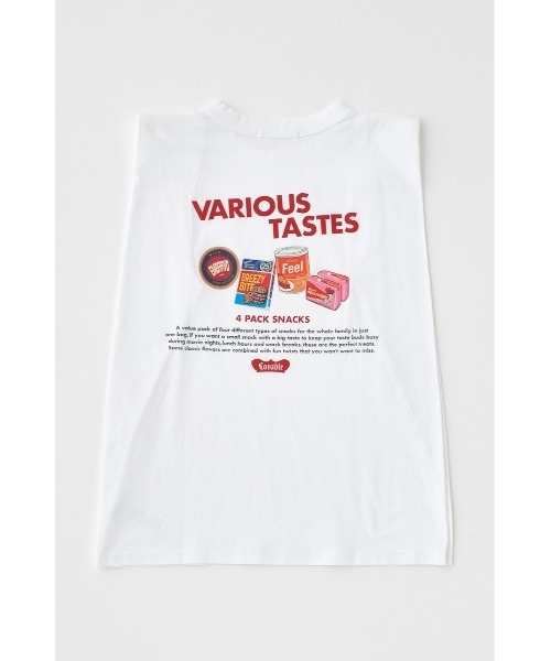Tシャツ(半袖+袖なし) moussy セール】VARIOUS PACKAGE ノースリーブTシャツ（Tシャツ/カットソー