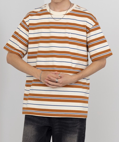 セール】【SETUP7】マルチボーダービッグTシャツ SCCH388（T