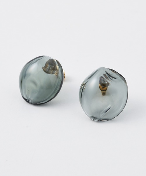 別注】【HARIO Lampwork Factory】ピアスサンストーン（ピアス（両耳用