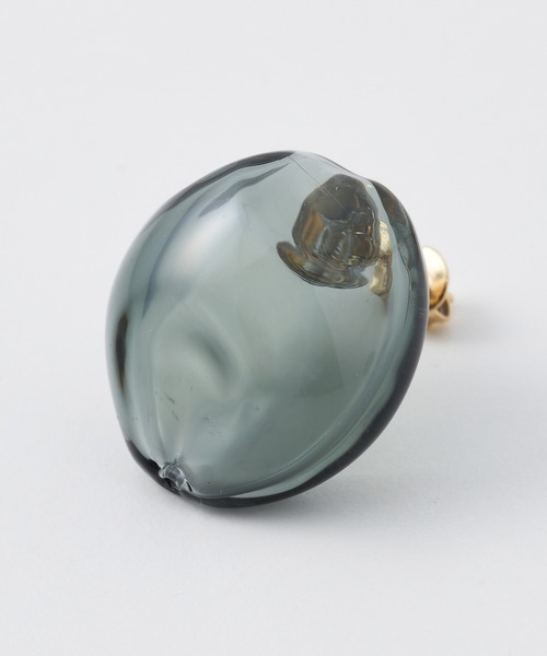 別注】【HARIO Lampwork Factory】ピアスサンストーン（ピアス（両耳用