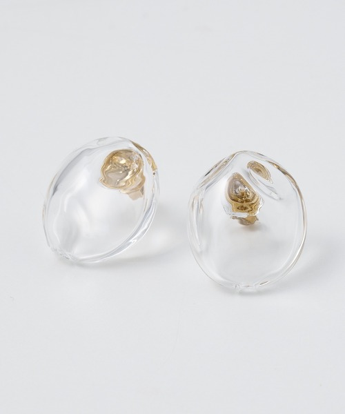 HARIO Lampwork Factory（ハリオランプワークファクトリー）の「【別注】【HARIO Lampwork Factory】ピアスサンストーン（ピアス（両耳用）・レディース・グレー/クリア/ブラウン系その他・フリー）」の16枚目の写真