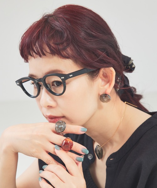 HARIO Lampwork Factory（ハリオランプワークファクトリー）の「【別注】【HARIO Lampwork Factory】ピアスサンストーン（ピアス（両耳用）・レディース・グレー/クリア/ブラウン系その他・フリー）」の12枚目の写真