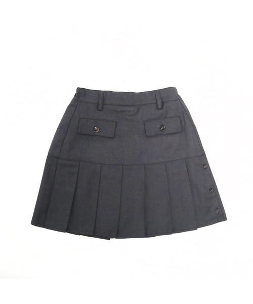 trois lapins kp（トロワラパンケーピー）の「インパンツ付きヨーク切替プリーツスカート140～160（スカート・キッズ・ベージュ/チャコールグレー・140cm/150cm）」の11枚目の写真