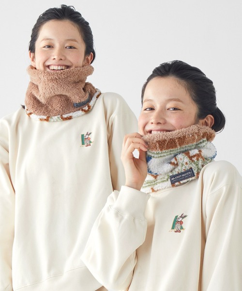 KRIFF MAYER Kid's Collection（クリフメイヤーキッズコレクション）の「ニンジャネックウォーマー（ネックウォーマー/スヌード・キッズ・カラフル/レンガ/クリーム/カモフラージュ/チャコール・LARGE/MEDIUM）」の5枚目の写真