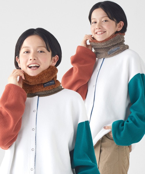 KRIFF MAYER Kid's Collection（クリフメイヤーキッズコレクション）の「ニンジャネックウォーマー（ネックウォーマー/スヌード・キッズ・カラフル/レンガ/クリーム/カモフラージュ/チャコール・LARGE/MEDIUM）」の4枚目の写真