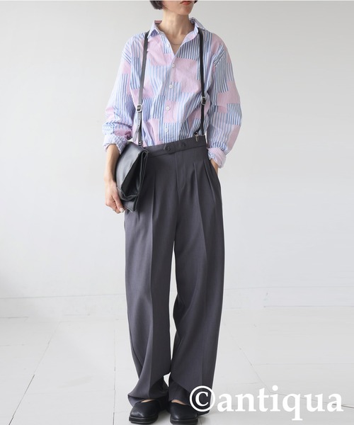 TOGA VIRILIS】Nylon twill suspender pants(F24DA039)｜阪急