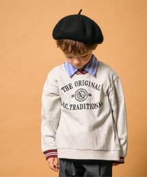 apres les cours（アプレレクール）の「ラインリブカレッジTシャツ（Tシャツ/カットソー・キッズ）」