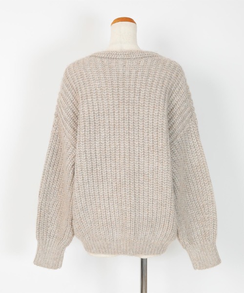 新品未使用 LOEWE ニットワンピース オーバーニット XS スリット ラメ Reurie'（レウリィ）の「シアーオーバーラメニット / sheer over