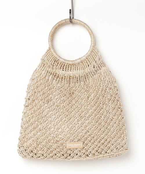 【SONIA BENGAL/ソニアベンガル】手編みシーグラス・リングトート（かごバッグ）｜MAISON mou（メゾンムー）