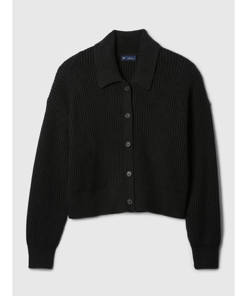 GAP（ギャップ）の「CashSoft カシミヤタッチ リラックス リブカーディガン（カーディガン/ボレロ・レディース・ブラック/ブラウン・XS/XXS/XL/L/M/S）」の4枚目の写真