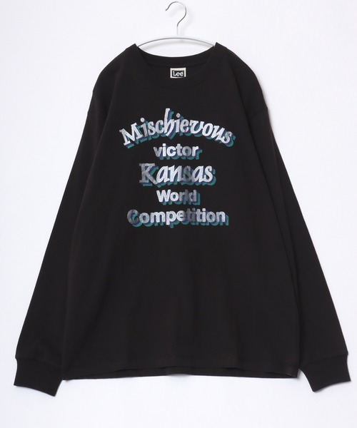 Lee（リー）の「Lee（リー）メタリックロゴプリント・アーカイブグラフィックバックプリント ロンT メンズ レディース ユニセックス/長袖（Tシャツ/カットソー・メンズ・ホワイト/ブラック系その他/スミクロ/ホワイト系その他・XL/M/L）」の3枚目の写真