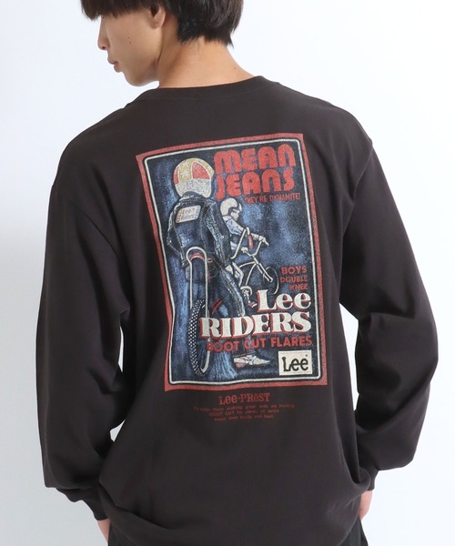 Lee（リー）の「Lee（リー）メタリックロゴプリント・アーカイブグラフィックバックプリント ロンT メンズ レディース ユニセックス/長袖（Tシャツ/カットソー・メンズ・ホワイト/ブラック系その他/スミクロ/ホワイト系その他・XL/M/L）」の4枚目の写真