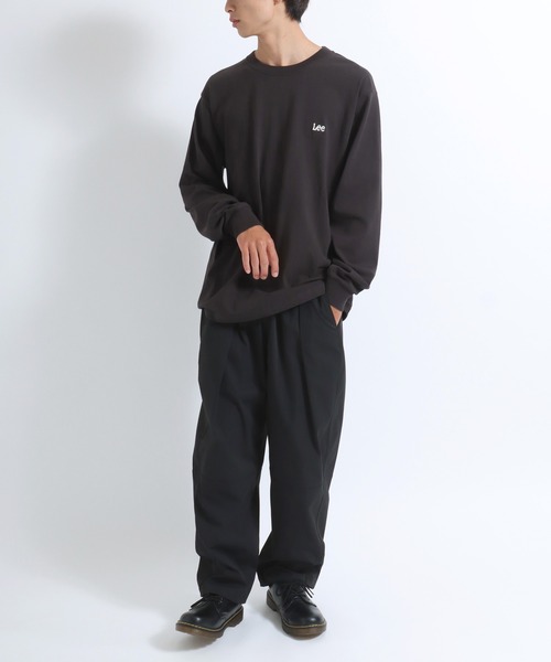 Lee（リー）の「Lee（リー）メタリックロゴプリント・アーカイブグラフィックバックプリント ロンT メンズ レディース ユニセックス/長袖（Tシャツ/カットソー・メンズ・ホワイト/ブラック系その他/スミクロ/ホワイト系その他・XL/M/L）」の20枚目の写真