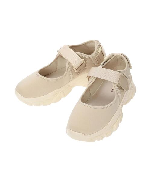 Samansa Mos2（サマンサ モスモス）の「ワンストラップスニーカー（ドレスシューズ・レディース・ブラック/ベージュ・L/M）」の9枚目の写真