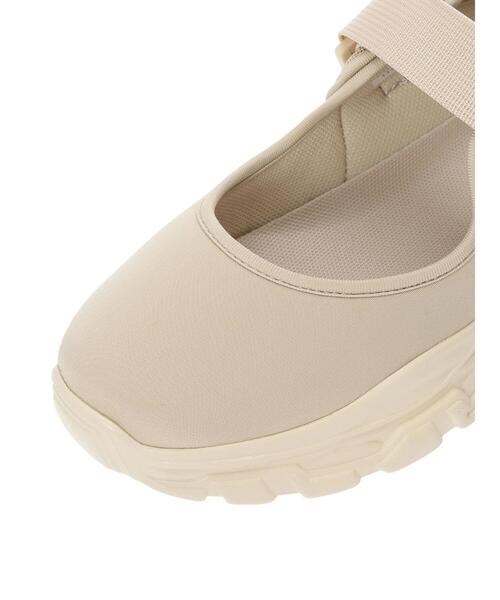 Samansa Mos2（サマンサ モスモス）の「ワンストラップスニーカー（ドレスシューズ・レディース・ブラック/ベージュ・L/M）」の12枚目の写真