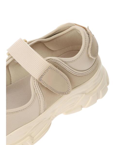 Samansa Mos2（サマンサ モスモス）の「ワンストラップスニーカー（ドレスシューズ・レディース・ブラック/ベージュ・L/M）」の13枚目の写真