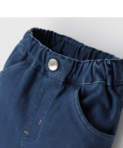 Moujonjon(ムージョンジョン)の「ストレート・裾リブデニムニットパンツ(デニムパンツ・キッズ・その他1/その他3・80/90/100/110/120/130/140)」の9枚目の写真