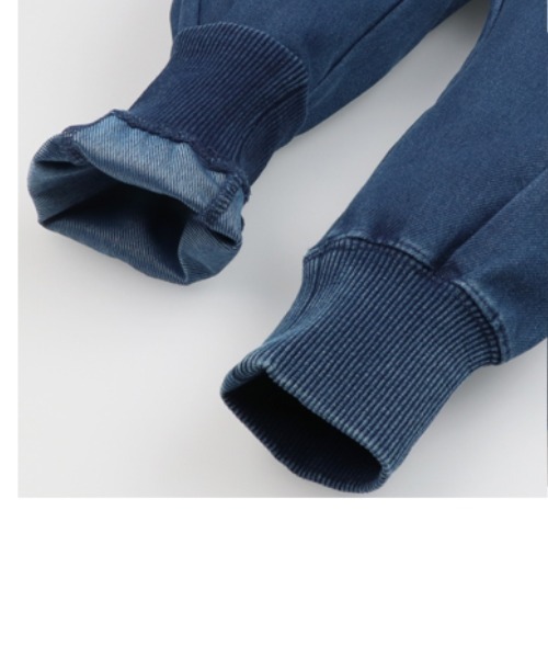 Moujonjon(ムージョンジョン)の「ストレート・裾リブデニムニットパンツ(デニムパンツ・キッズ・その他1/その他3・80/90/100/110/120/130/140)」の14枚目の写真