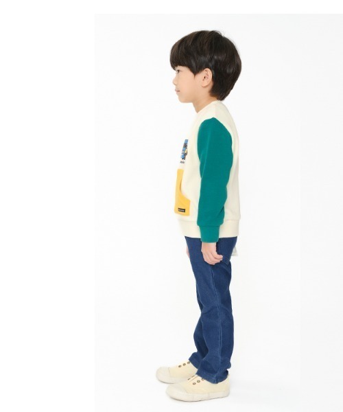 Moujonjon(ムージョンジョン)の「ストレート・裾リブデニムニットパンツ(デニムパンツ・キッズ・その他1/その他3・80/90/100/110/120/130/140)」の18枚目の写真