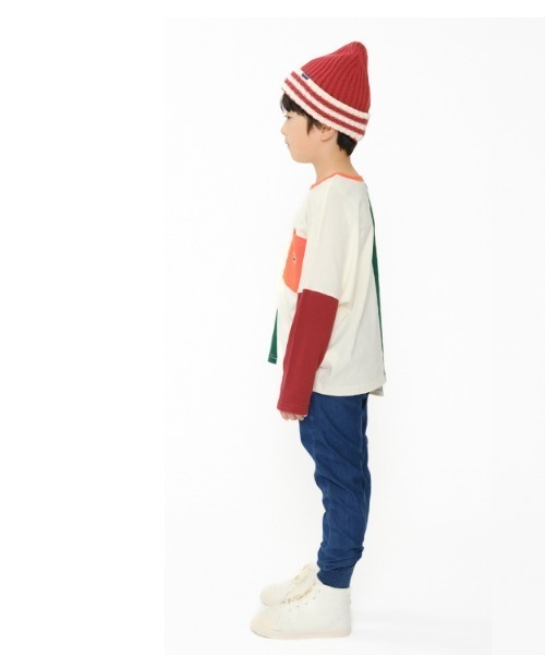 Moujonjon(ムージョンジョン)の「ストレート・裾リブデニムニットパンツ(デニムパンツ・キッズ・その他1/その他3・80/90/100/110/120/130/140)」の16枚目の写真