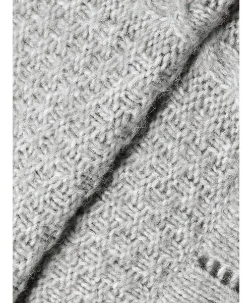 merry jenny（メリージェニー）の「フードflowerニットtops（ニット/セーター・レディース・ブラック/グレー/アイボリー・FREE）」の15枚目の写真