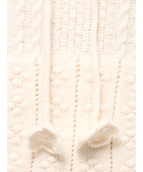 merry jenny（メリージェニー）の「フードflowerニットtops（ニット/セーター・レディース・ブラック/グレー/アイボリー・FREE）」の17枚目の写真