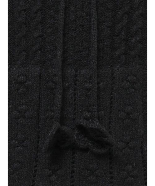 merry jenny（メリージェニー）の「フードflowerニットtops（ニット/セーター・レディース・ブラック/グレー/アイボリー・FREE）」の18枚目の写真