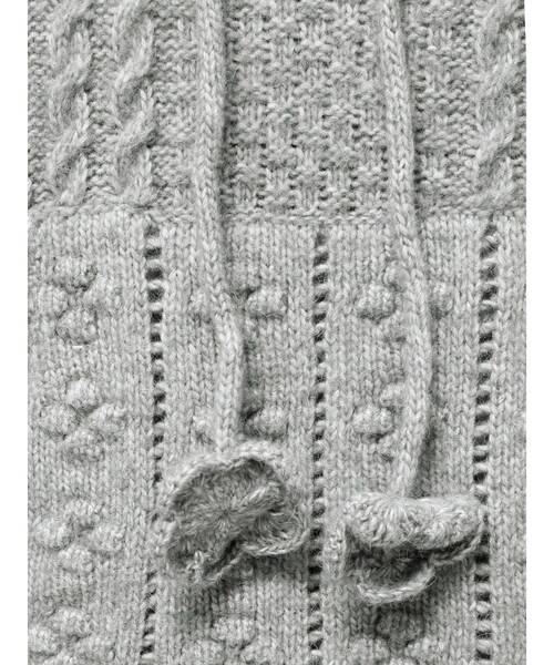 merry jenny（メリージェニー）の「フードflowerニットtops（ニット/セーター・レディース・ブラック/グレー/アイボリー・FREE）」の19枚目の写真