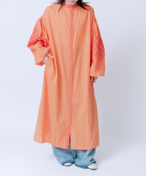 【セール】キャンブリックボイル 配色刺しゅうワンピース（ワンピース）｜LOSUCA（ロスカ） pattayablatt.com