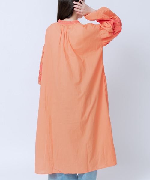 【セール】キャンブリックボイル 配色刺しゅうワンピース（ワンピース）｜LOSUCA（ロスカ） pattayablatt.com