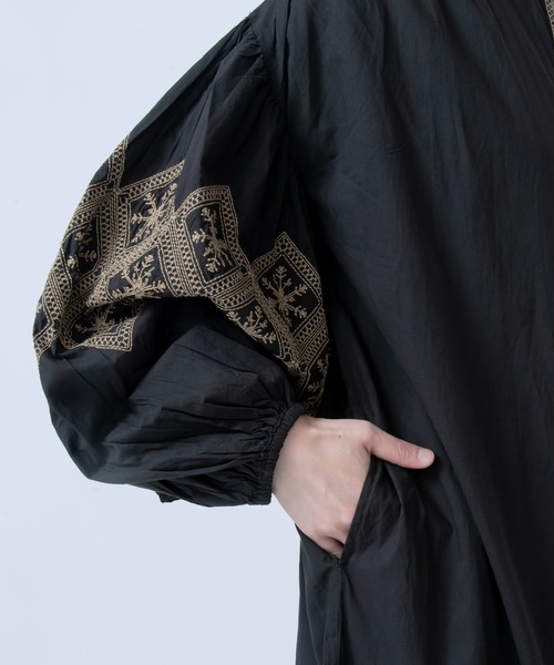 【セール】キャンブリックボイル 配色刺しゅうワンピース（ワンピース）｜LOSUCA（ロスカ） pattayablatt.com