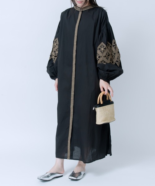 【セール】キャンブリックボイル 配色刺しゅうワンピース（ワンピース）｜LOSUCA（ロスカ） pattayablatt.com