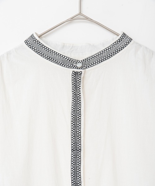 【セール】キャンブリックボイル 配色刺しゅうワンピース（ワンピース）｜LOSUCA（ロスカ） pattayablatt.com